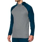 Wholesale Men Custom Two Tone Raglan Sleeve Gym Fitness Hoodie