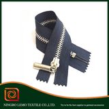 High Polished Various Sizes Exposed Metal Brass Zipper