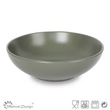 Solid Matte Grey Ceramic Soup Bowl