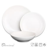 18PCS White Ceramic Dinner Set