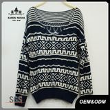 Women V-Neck Iceland Pullover Sweater