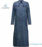 Tails and Fit Blue Denim Women Jacket with Enzyme Monkey Vintage Washes