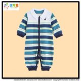 Stripe Printing Baby Clothes Polo Neck Newborn Jumpsuits