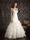 Strapless Wedding Ball Gowns Cascading Organza Custom Bridal Dresses Z2066