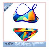 Open Hot Sexy Women Bikini Swimwear with Sublimation Printing