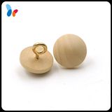 Big Size Natural Ball Wood Shank Button