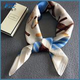 Top Quality Print Fabric Star Women Printed Silk Scarf