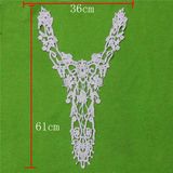 Neckline Water Soluble White Embroidery Collar (cn124)