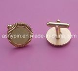 Blank Round Cuff Link Cufflinks Gold Tone