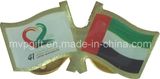 Metal Pin Badge with Flag Pin Badge