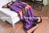 Pure Virgin Wool Blanket with Jacquard Design (NMQ-WB005)