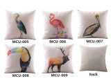New-Style Skull Cushion Faux Linen Transfer Print Cushion Pillow (MCU-005)
