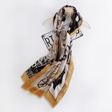 Women Fashion Printed Viscose Silk Scarf (YKY1127)