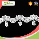 4cm Cheap White Flower Wedding Dress Embroidery Lace