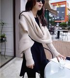 Women Warm Scarf with Sleeves (50249)