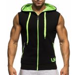 Cool Mens Fitness Sleeveless Hoodies with Custom Logo