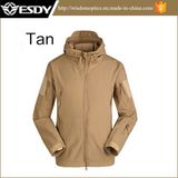 Tactical Tan Color Men Military Hunting Camping Waterproof Jacket