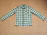 Men's 100%Cotton Square Yarn Dyed Long Sleeve Woven Shirts