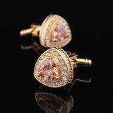 VAGULA Hot Selling Rhinestone Cufflinks Wedding Cuff Links Gemelos (HL62273)