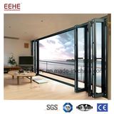 Waterproof Aluminium Frame Bifold Sliding Glass Door