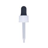 1 Ml Black PP Ribbed Skirt Dropper with LDPE Graduated Pipette, Rubber Bulb and 20-400 Neck Finish (fits a 30 mL or 1 oz bottle)