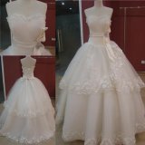 Real Sweetheart Layered Skirt Ball Gown Wedding Dress