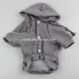 Grey Color Pets Products Dog Hoodie