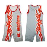 Custom Full Dye Sublimation Wrestling Singlet Wrestling Shirts with Low MOQ