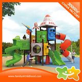Space Theme Kids Play Area Amusement Park Equipment with Tube Slide