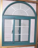 Customized Thermal Break Aluminum Sliding Window with Arched Top and Grill Design