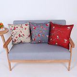 Digital Print Decorative Cushion/Pillow with Birds Pattern (MX-86)