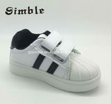 Little Kids Baby Children Prewalker Black White Walking Leather Shoes