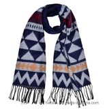 Triangle Jacquard Woven Acrylic Lady's Shawl (Hz54)