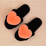 Fashion Woman Sheepskin Soft Winter Warm Indoor Fur Slippers