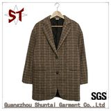 2018 Custom Made Leisure Fleece Female Suit Jacket Plaid Suit Coat