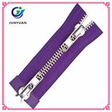 Fashion Metal Silver Y Teeth Zipper Supplier Double Sides