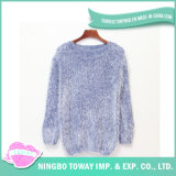 Acrylic Color Wool Knitting Fashionable Girl Handmade Sweater