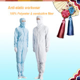 Working Clothes 5mm Grid Conductive Fiber ESD Coverall
