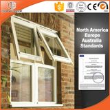 Wood Aluminum Combined Top Hung Window, American & Australian Style Aluminum Clading Solid Wood Awning Window