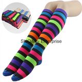 Lady Girls Custom Stripe Design Pantyhose Long Stockings