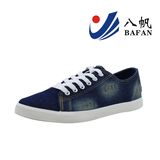 Fashion Washed Denim Upper Men Canvas Shoes Bf1610207