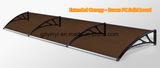 Durable Easy Assembly DIY Connected Polycarbonate Plastic Awning (YY1000-C)