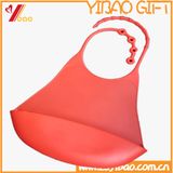 Eco-Friendly FDA-Food Grade Easy to Clean Silicone Baby Bibs Aprons (XY-HR-73)