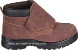 Grey Anti-Cowhide and Black Oxford Safety Shoe