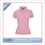 High Quality Fashion Cotton Polyester Women Pique Golf Polo