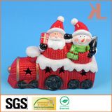 Quality Christmas Decoration Ceramic Santa Train