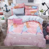 Printed 3 Pieces Microfiber Home Bedding Bed Linen