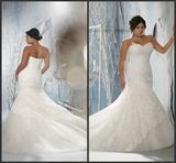 Sequins Lace Bridal Gown Plus Size Sweetheart Wedding Dresses W14109