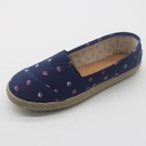 Soft Canvas Jute Upper Women Flat Shoes