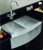Handmade Square Stainless Steel Kitchen Sink, Farm House Sink, Apron Front Sink, Handmade Kitchen Sink, Doulbe Bowl (C85*54*23-S17)